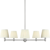 Generation Lighting Vilera 5 Light 34" Wide Chandelier Brushed Nickel