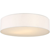 Generation Lighting Larson 2 Light 13" Wide Flush Mount Drum Ceiling Fixture Matte White