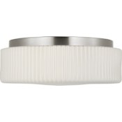 Generation Lighting Axira 2 Light 14" Wide Flush Mount Ceiling Fixture Brushed Nickel