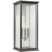 Generation Lighting Audley 3 Light 24" Tall Outdoor Wall Sconce Antique Bronze