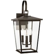 Generation Lighting Linton 3 Light 20" Tall Outdoor Wall Sconce Antique Bronze