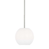 Generation Lighting Rory 9" Wide Mini Pendant Brushed Steel