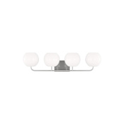 Generation Lighting Rory 4 Light 34" Wide Vanity Light Brushed Steel