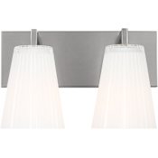 Generation Lighting Upson 2 Light 12" Wide Vanity Light Brushed Nickel