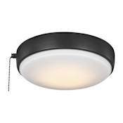 Generation Lighting Universal 9" Wide Single LED Ceiling Fan Light Kit Aged Pewter