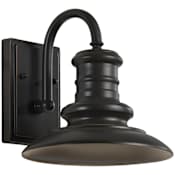 Generation Lighting Redding Station 10" Tall LED Outdoor Wall Sconce Restoration Bronze