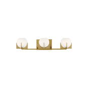 Generation Lighting Abbott 3 Light 24" Wide LED Vanity Light Burnished Brass