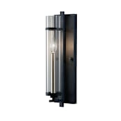 Generation Lighting Ethan 17" Tall Wall Sconce Antique Forged Iron / Brushed Steel