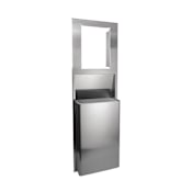Georgia Pacific Recessed Trash Receptor for 16" Cavity - Less Dispenser Stainless Steel