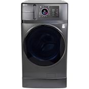 GE Profile 28 Inch Wide 4.8 Cu. Ft. Ultrafast Combo Washer/Dryer with Ventless Heat Pump Technology with 7 Inch Riser Included Carbon Graphite