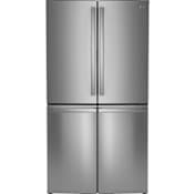 GE Profile 36 Inch Wide 28.4 Cu. Ft. Energy Star Certified Fingerprint Resistant Four Door / French Door Refrigerator with Dual-Dispense AutoFill Pitcher Fingerprint Resistant Stainless