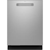 GE Profile 24 Inch Wide 16 Place Setting Built-In Fingerprint Resistant Top Control Dishwasher with Pocket Handle and Microban Antimicrobial Technology Fingerprint Resistant Stainless
