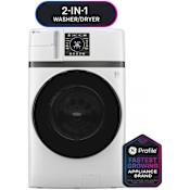 GE Profile 28 Inch Wide 4.6 Cu. Ft. Combination Washer and Dryer with Ventless Inverter Heat Pump Technology White