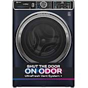 GE Profile 28 Inch Wide 5.3 Cu. Ft. Front Loading Washing Machine with Microban Antimicrobial Technology and UltraFresh Vent System+ with OdorBlock Sapphire Blue
