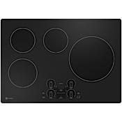 GE Profile 30 Inch Wide 4 Burner Induction Cooktop with Chef Connect and Precision Temperature Control Black