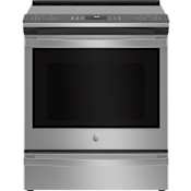 GE Profile 30 Inch Wide 5.3 Cu. Ft. Slide-In Induction Range with True European Convection and Wi-Fi Connectivity Stainless Steel