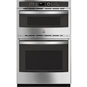 GE Profile 27 Inch Wide 4.3 Cu. Ft. Electric Oven and 1.7 Cu. Ft. Microwave Combo with Steam Clean and 10-Pass Bake Element Stainless Steel