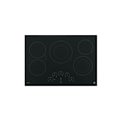 GE Profile 30 Inch Wide Built-In Electric Cooktop with Power Boil Element Black