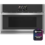 GE Profile 30 Inch Wide 1.7 Cu. Ft. Electric Single Oven with Touch Controls and Speed Cook Stainless Steel