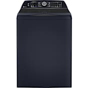 GE Profile 28 Inch Wide 5.3 Cu. Ft. Energy Star Certified Top Loading Washing Machine with Adaptive SmartDispense and Smarter Wash Technology Sapphire Blue