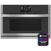 GE Profile 30 Inch Wide 1.7 Cu. Ft. 975 Watt Built In Microwave with Convection Cooking Stainless Steel