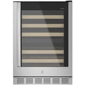 GE Profile Profile 24 Inch Wide 44 Bottle Capacity Built-In/Free Standing Wine Cooler Stainless Steel