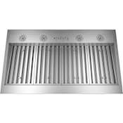 GE Profile 610 - 1220 CFM 42 Inch Wide Range Hood Insert with Chef Connect and Dimmable LED Lighting Stainless Steel