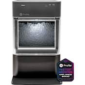 GE Profile Opal 2.0 Portable Nugget Ice Maker with 24 Lbs. Daily Ice Production Black Stainless