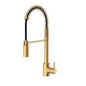 Gerber The Foodie 1.75 GPM Single Hole Pre-Rinse Pull Down Kitchen Faucet Brushed Bronze