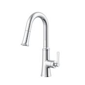 Gerber Northerly 1.75 GPM Single Hole Pull Down Kitchen Faucet Chrome