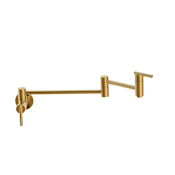 Gerber Parma 2.2 GPM Wall Mounted Pot Filler with 20" Double-Jointed Swinging Spout Brushed Bronze