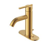 Gerber Parma 1.2 GPM Single Hole Bathroom Faucet with Pop-Up Drain Assembly Brushed Bronze