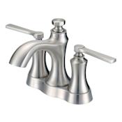 Gerber Draper 1.2 GPM Centerset Bathroom Faucet and Pop-Up Drain Assembly Brushed Nickel