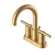 Gerber Parma 1.2 GPM Mini-Widespread Bathroom Faucet with Pop-Up Drain Assembly Brushed Bronze