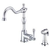 Gerber Opulence Kitchen Faucet - Includes Metal Side Spray Chrome