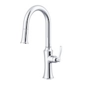 Gerber Draper 1.75 GPM Single Hole Pull Down Kitchen Faucet Chrome