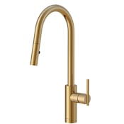 Gerber Parma 1.75 GPM Single Hole Pull Down Kitchen Faucet Brushed Bronze