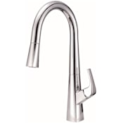 Gerber Vaughn 1.75 GPM Single Hole Pull Down Kitchen Faucet Chrome