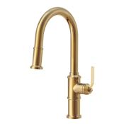 Gerber Kinzie 1.75 GPM Single Hole Pull Down Kitchen Faucet Brushed Bronze