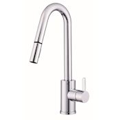 Gerber Amalfi 1.75 GPM Single Hole Pull Down Kitchen Faucet with SnapBack Retraction Chrome
