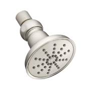 Gerber Mono Round 1.75 GPM Single Function Shower Head with Air-Injection Technology Brushed Nickel