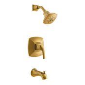 Gerber Vaughn Tub and Shower Trim Package with 1.75 GPM Single Function Shower Head Brushed Bronze