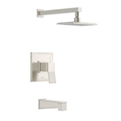 Gerber Avian Tub and Shower Trim Package with 1.75 GPM Single Function Shower Head Brushed Nickel