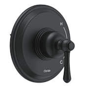 Gerber Opulence Pressure Balanced Valve Trim Only with Single Lever Handle - Less Rough In Satin Black