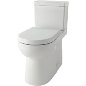 Gerber Wicker Park 1.28 GPF Two Piece Elongated Chair Height Toilet with Left Hand Lever - Seat Included White