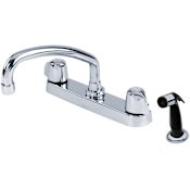 Gerber Classics 1.75 GPM Standard Pull Out Kitchen Faucet - Includes Escutcheon and Side Spray Chrome
