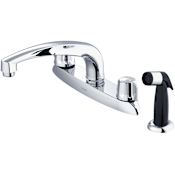 Gerber Classics 1.75 GPM Standard Pull Out Kitchen Faucet - Includes Escutcheon and Side Spray Chrome
