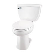 Gerber Ultra Flush 1.0 gpf 10" Rough-In Two-Piece Elongated ErgoHeight Toilet White