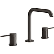 Gessi Gessi 316 1.2 GPM Widespread Tall Bathroom Faucet from the Trame Series Black Metal Brushed PVD
