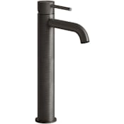 Gessi Gessi 316 1.2 GPM Single Hole Tall Bathroom Faucet from the Cesello Series Black Metal Brushed PVD